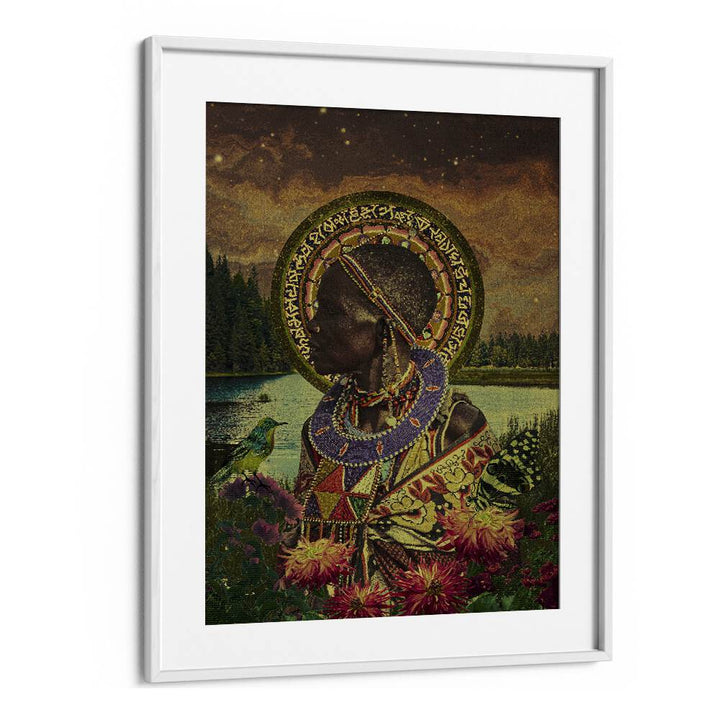 Hola By Cosmo Zach Surreal Art Prints Surrealism in White Frame With Mount