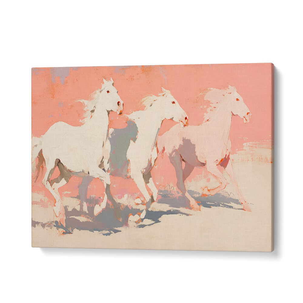 Horses By Treechild Wildlife Art Prints in Gallery Wrap