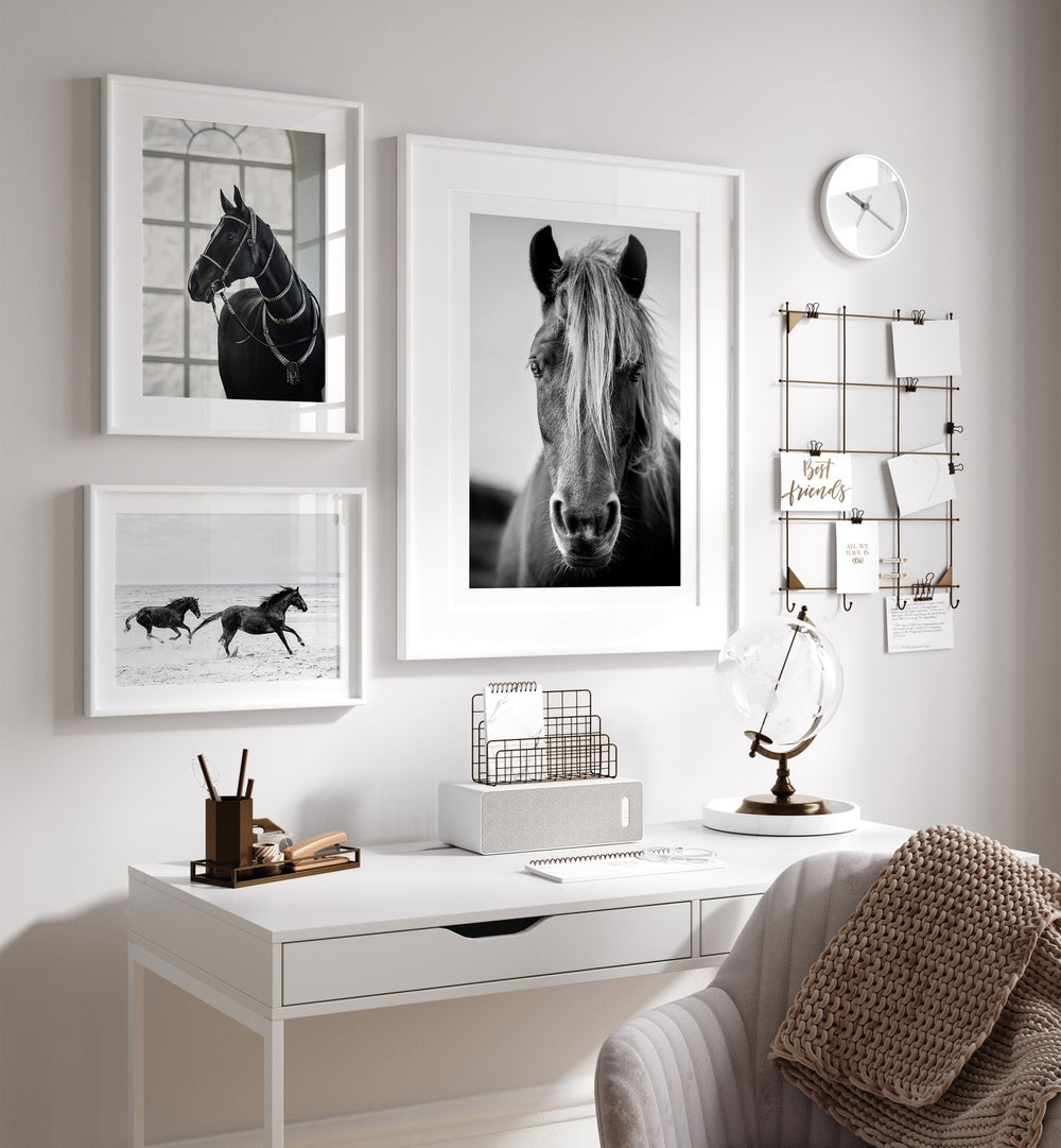 gallerywall painting - HORSES GALLERY WALL by Asianmonk