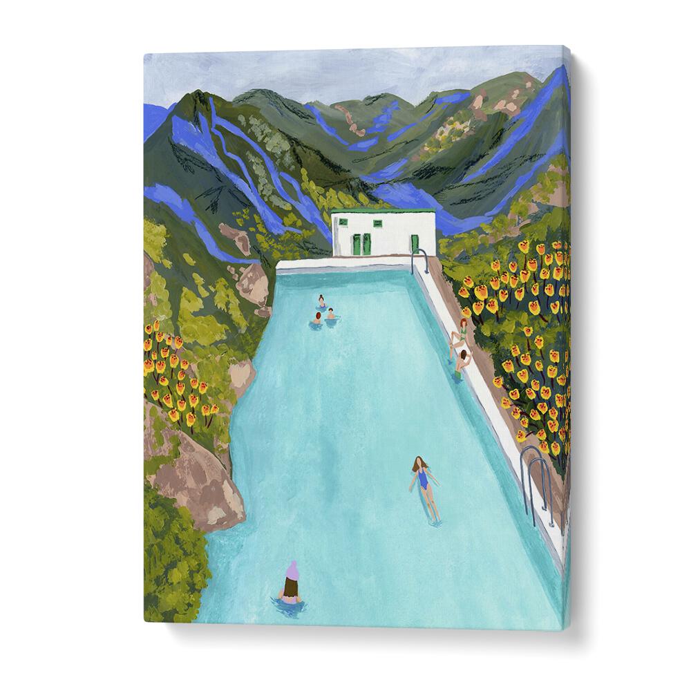 Hotsprings By Sarah Gesek Landscape Art Prints in Gallery Wrap