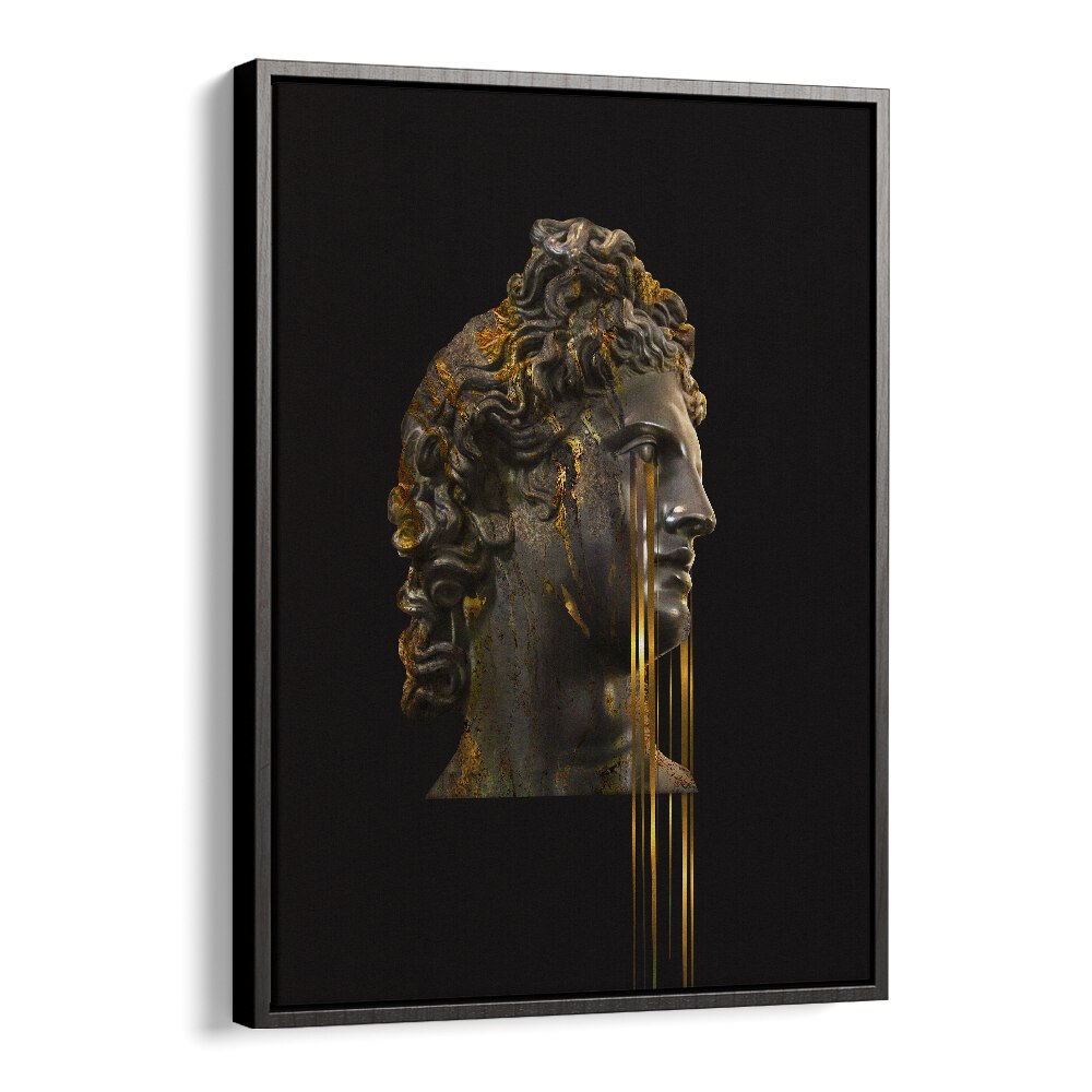 Hunter By Frank Moth Surreal Art Prints Surrealism in Black Floater Frame