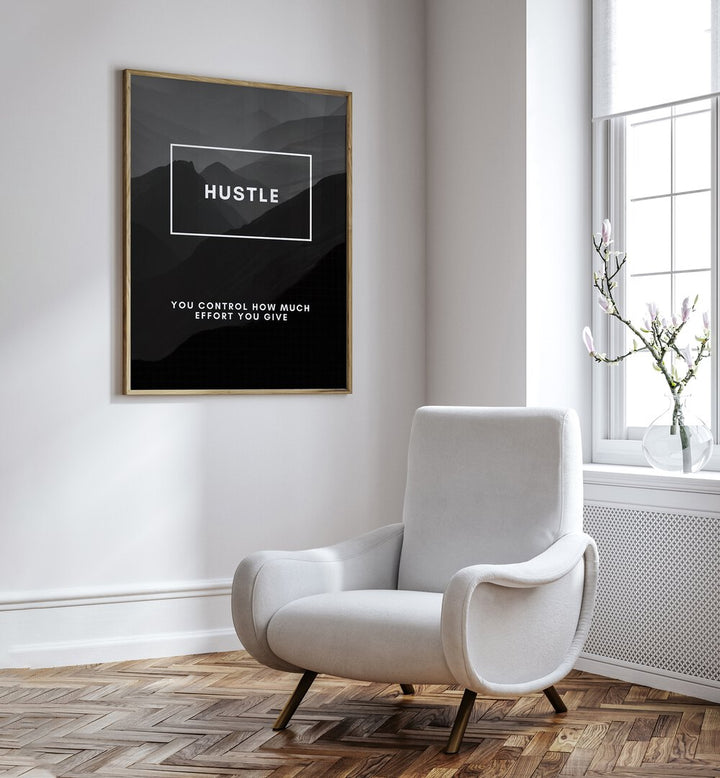 Elevate your space with HUSTLE III, QUOTES & TYPOGRAPHY POSTERS, inspiring daily motivation and a dream-chasing vibe.