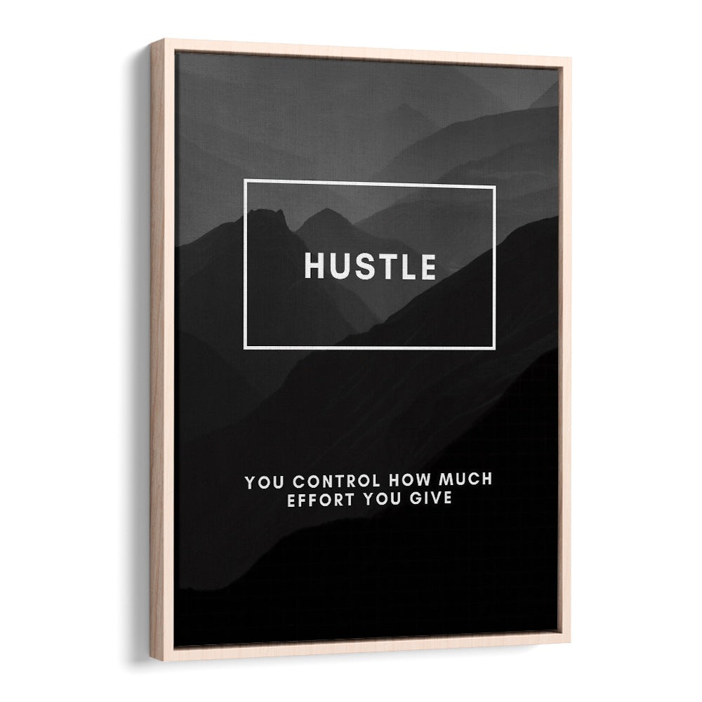 Elevate your space with HUSTLE III, QUOTES typography poster, inspiring motivation and effort every day.