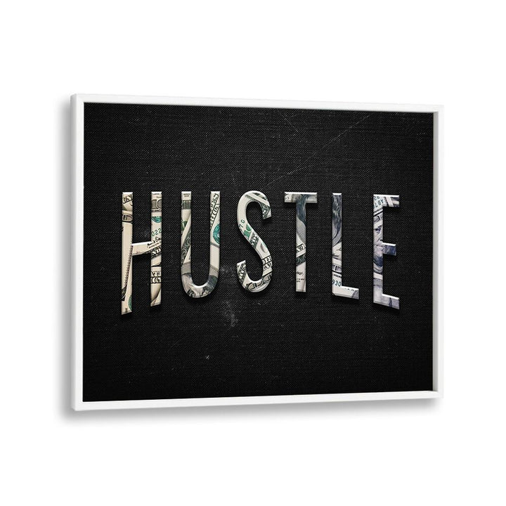 Stylish HUSTLE, QUOTES & TYPOGRAPHY POSTER, perfect for inspiring decor in any home or office space.