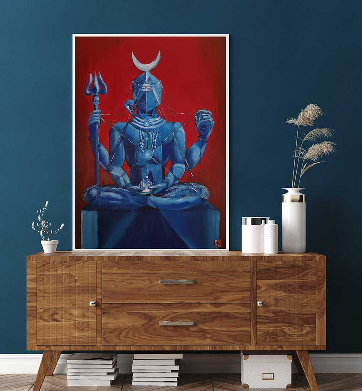 I AM E SHIVA , INDIAN ART PAINTINGS