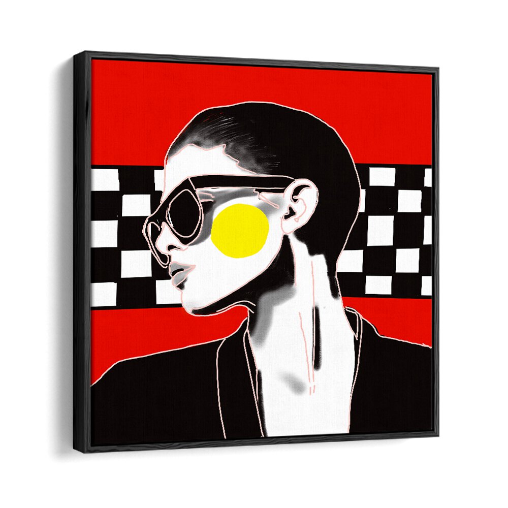 I Did It Again Pop Art Artwork in Black Floater Frame