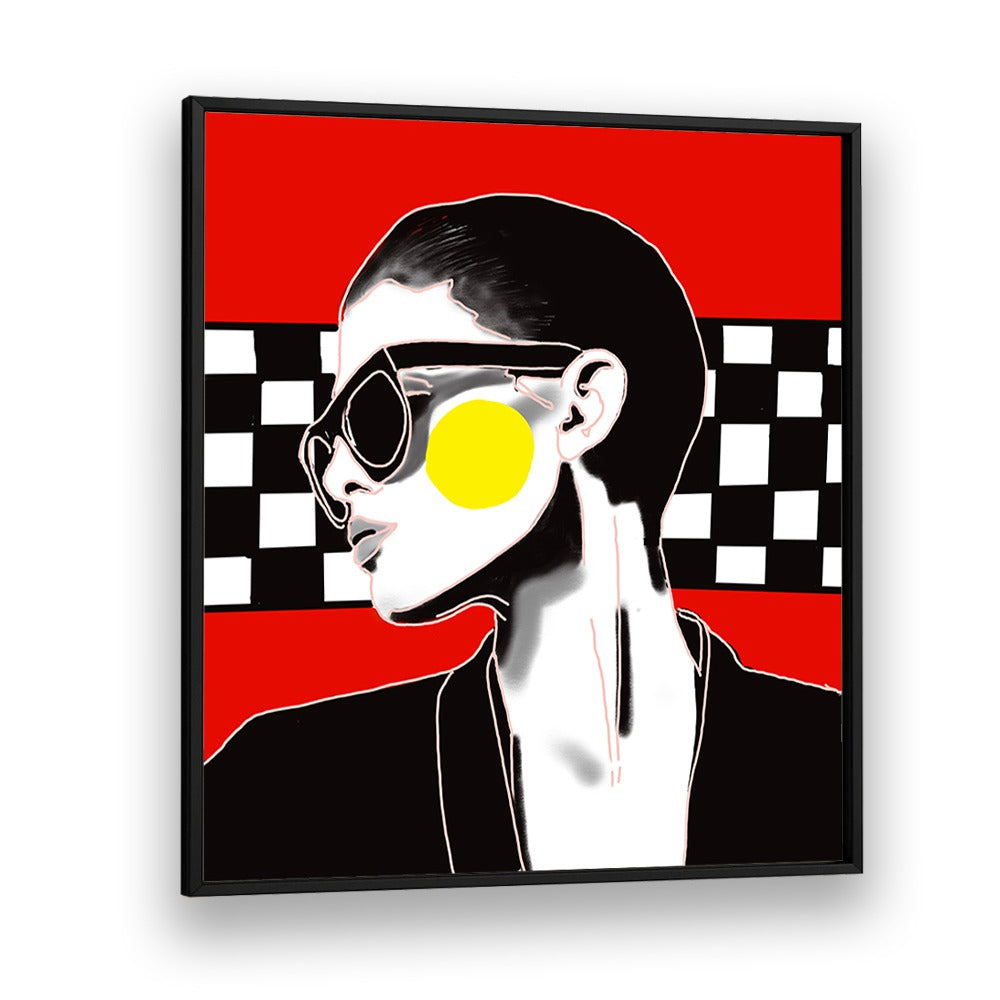 I Did It Again Pop Art Artwork in Black Plain Frame