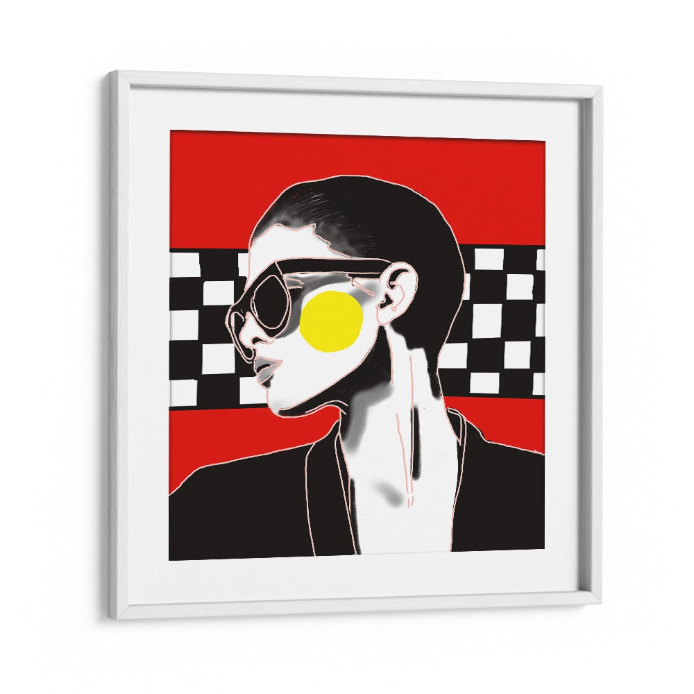 I Did It Again Pop Art Artwork in White Frame With Mount