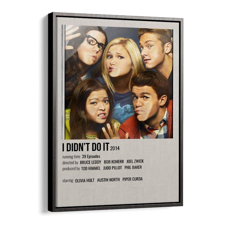 I DIDNT DO IT 2014 MOVIE POSTERS in Black Floater Frame