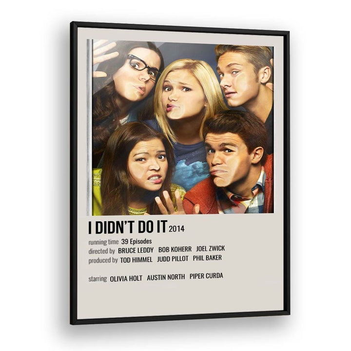 I DIDNT DO IT 2014 MOVIE POSTERS in Black Plain Frame