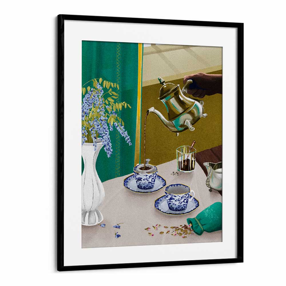 I Despise English Tea By Goed Blauw Bar & Cafe Art Prints in Black Frame With Mount