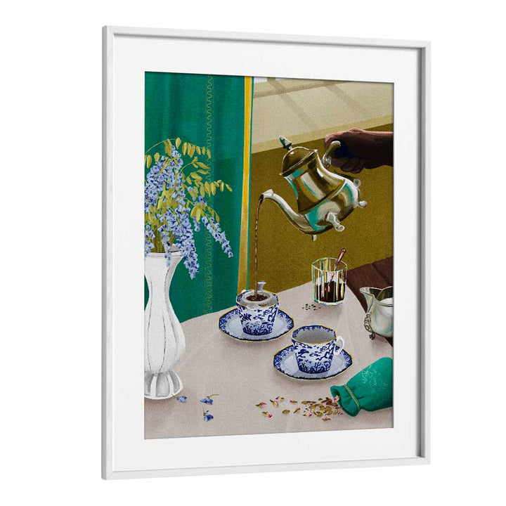 I Despise English Tea By Goed Blauw Bar & Cafe Art Prints in White Frame With Mount