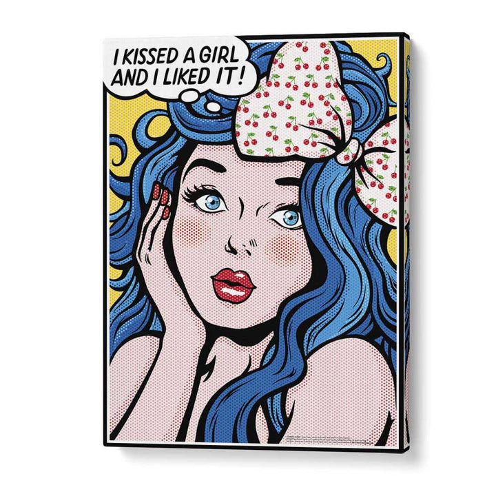 I Kissed A Girl Pop Art Artwork in Gallery Wrap