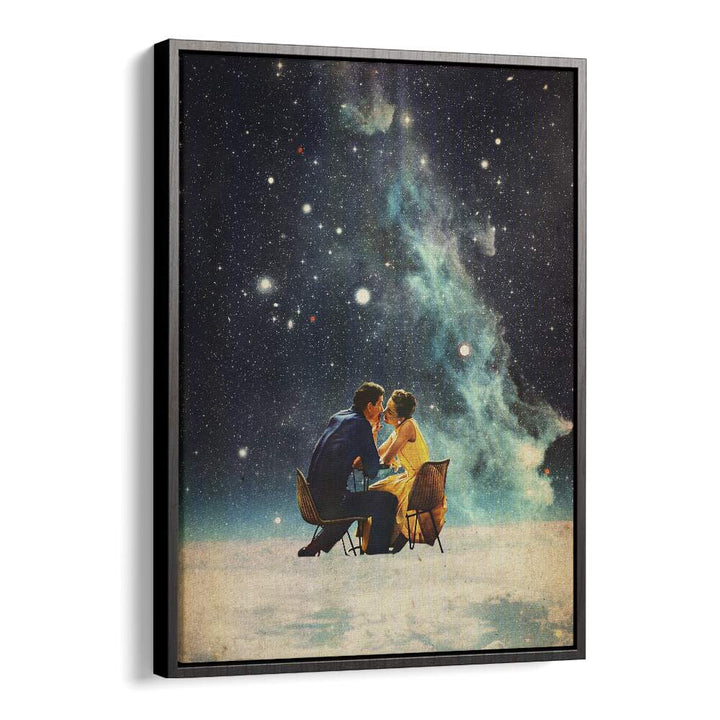 I LL Take You To The Stars For A Second Date By Frank Moth Surreal Art Prints Surrealism in Black Floater Frame