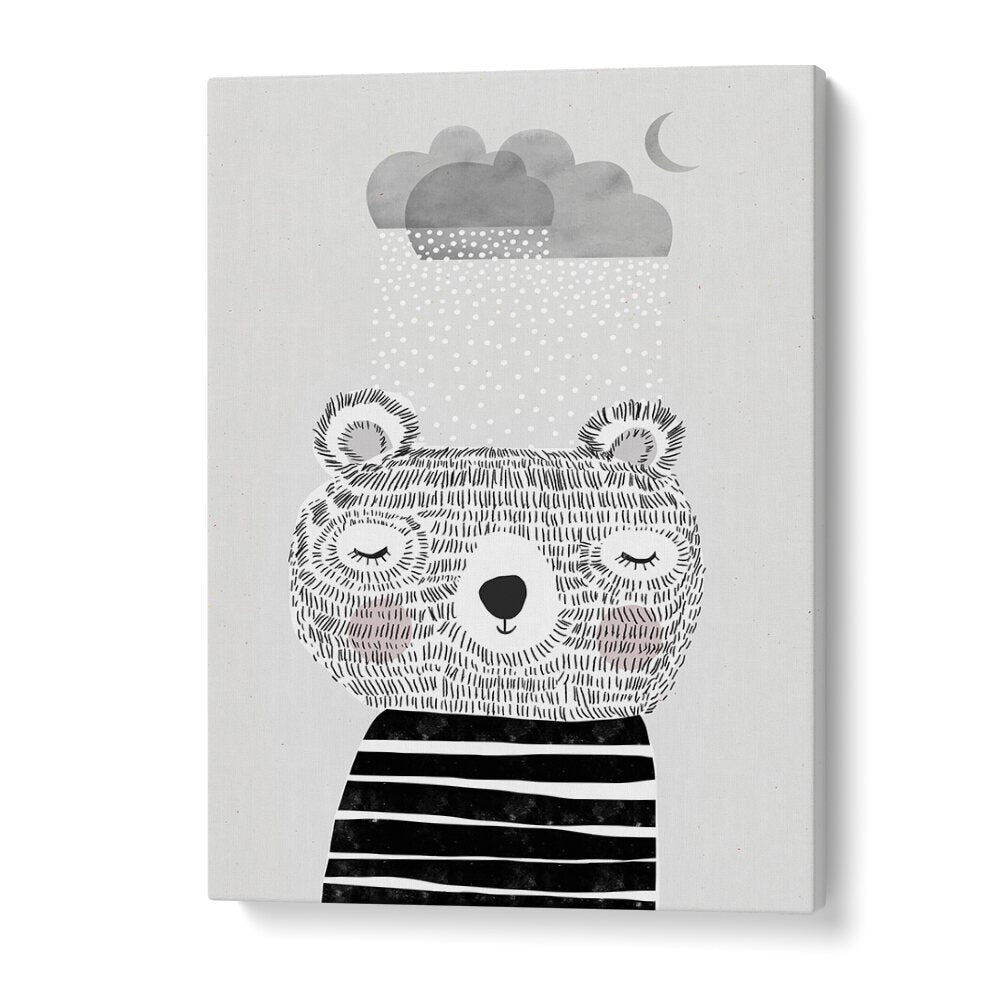 I Love Snow by Treechild Kids Room Art in Gallery Wrap