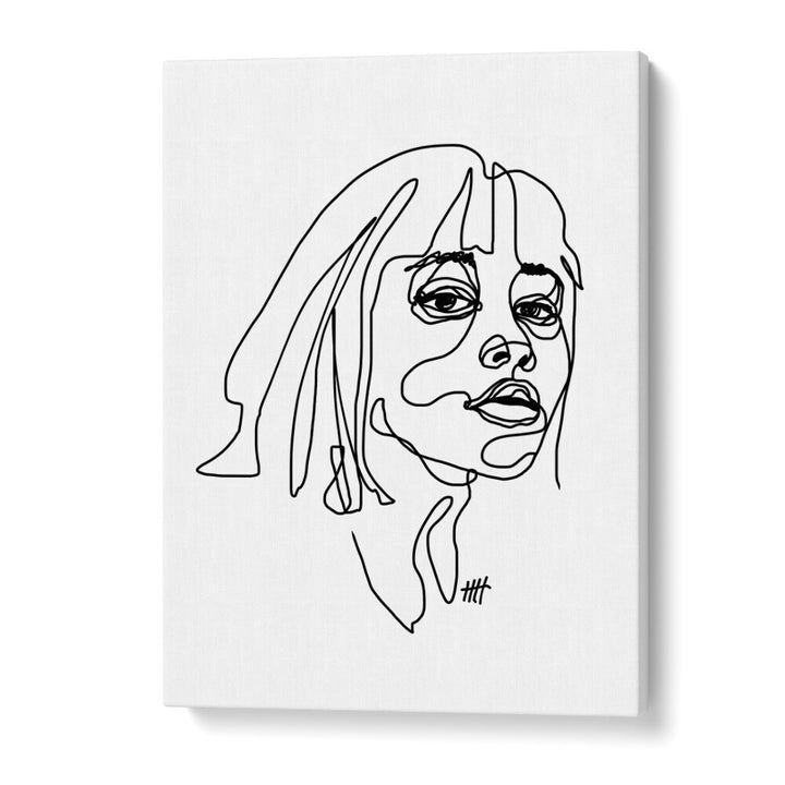 I See You Line Art Artwork in Gallery Wrap
