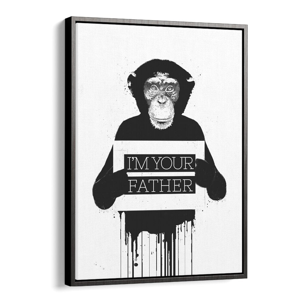 I m Your Father II By Balazs Solti Wildlife Art Prints in Black Floater Frame