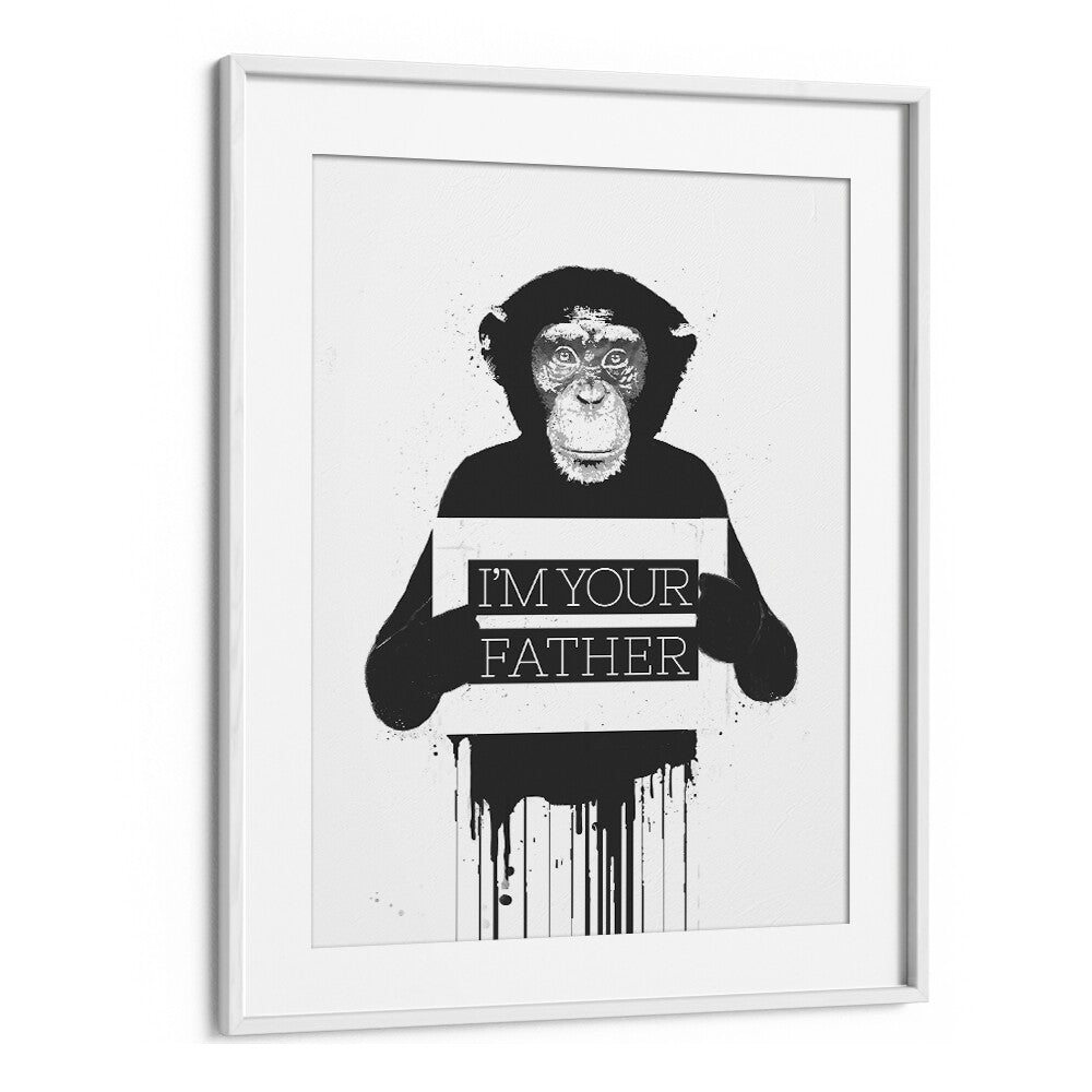 I m Your Father II By Balazs Solti Wildlife Art Prints in White Frame With Mount