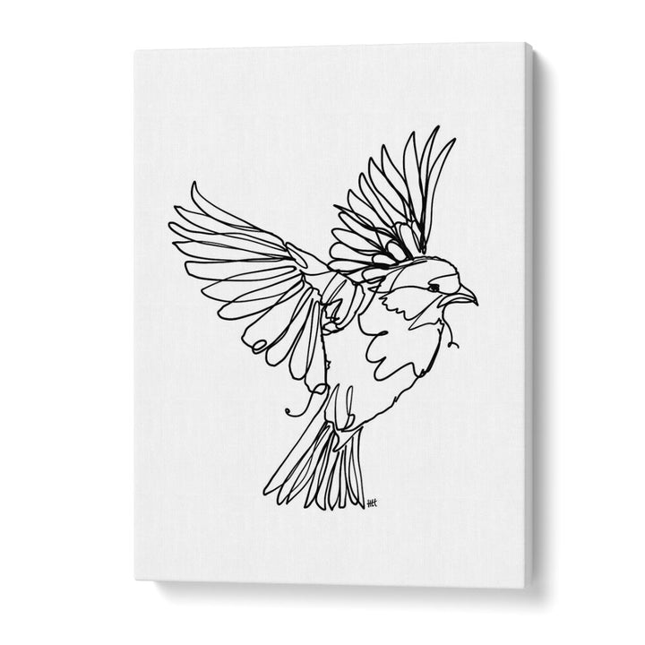 If You're A Bird Line Art Artwork in Gallery Wrap
