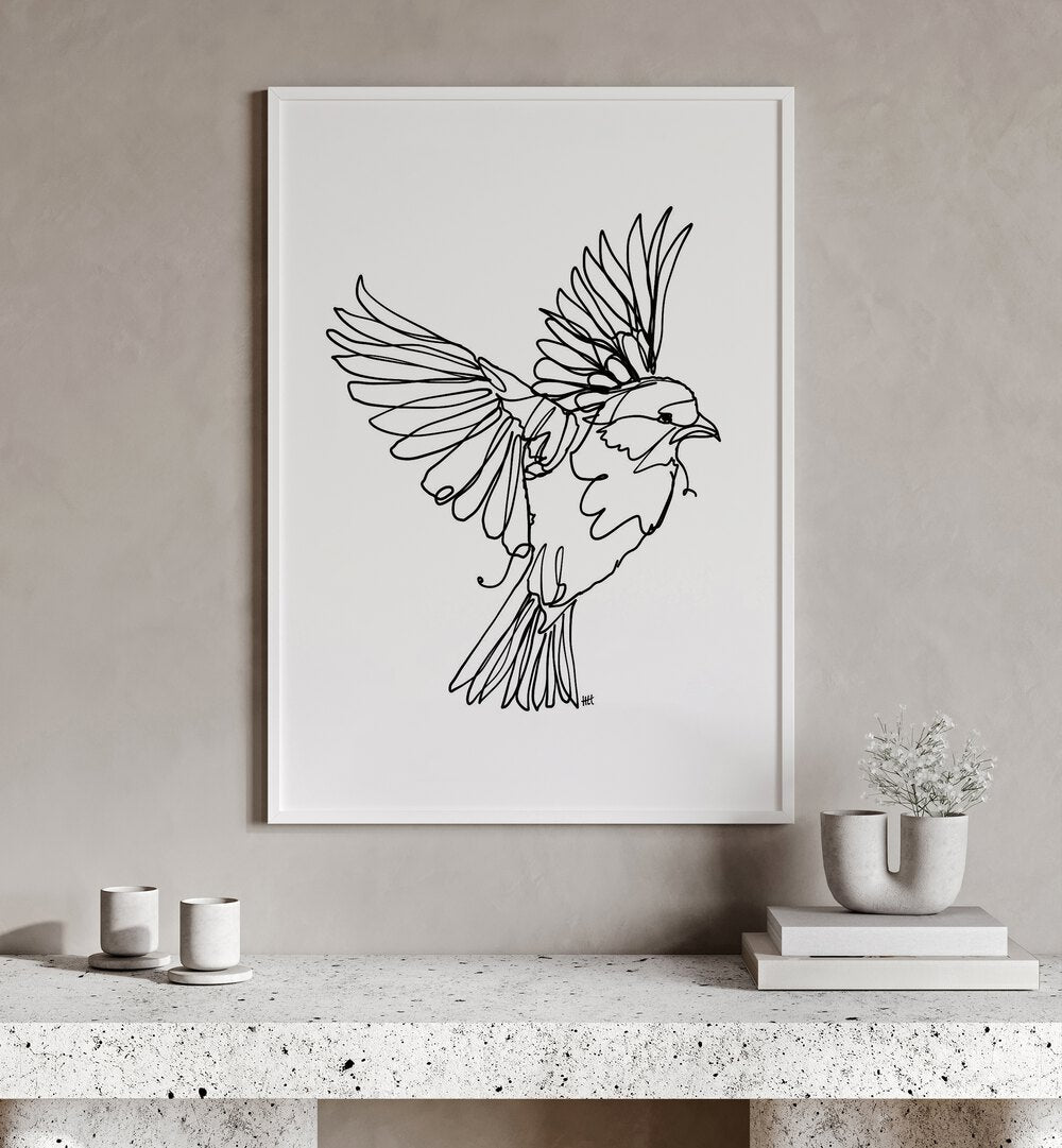 IF YOU'RE A BIRD LINE ART PAINTING