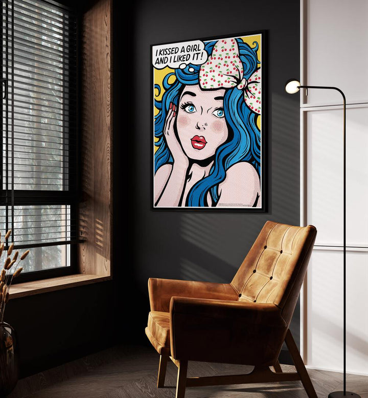 I KISSED A GIRL, POP ART PAINTINGS, POP ART PRINTS