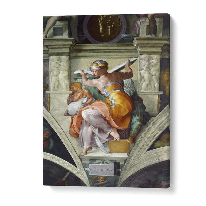 Ilibyan Sibyles (Circa 1511) Michelangelo Buonarroti art painting Artwork in Gallery Wrap