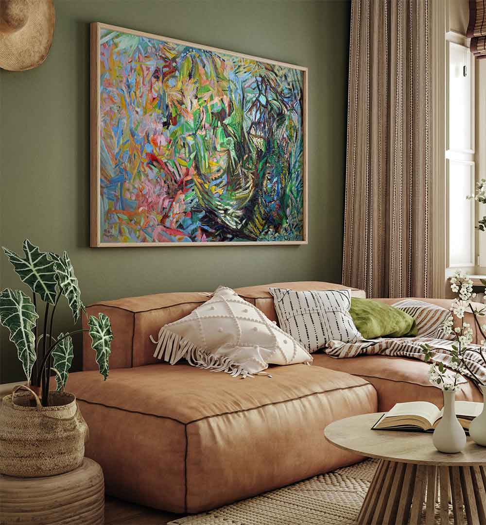 ILLUMINATED FOREST , ABSTRACT PAINTINGS