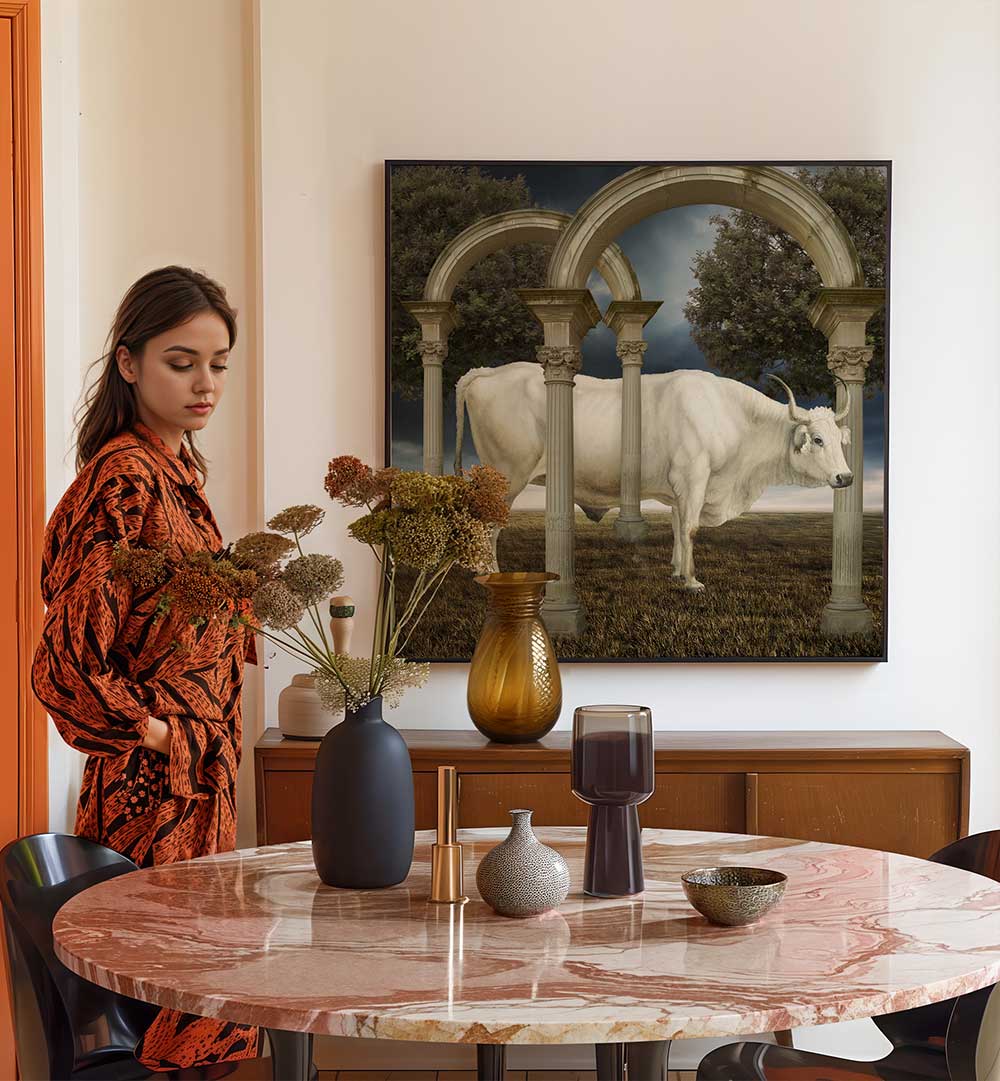 ILLUSIONNISME DE LA VACHE , ANIMAL PAINTINGS