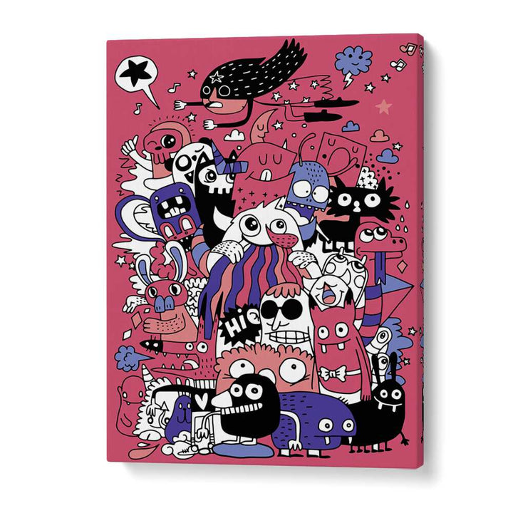 Imaginary Adventures Doodle Art Artwork in Gallery Wrap