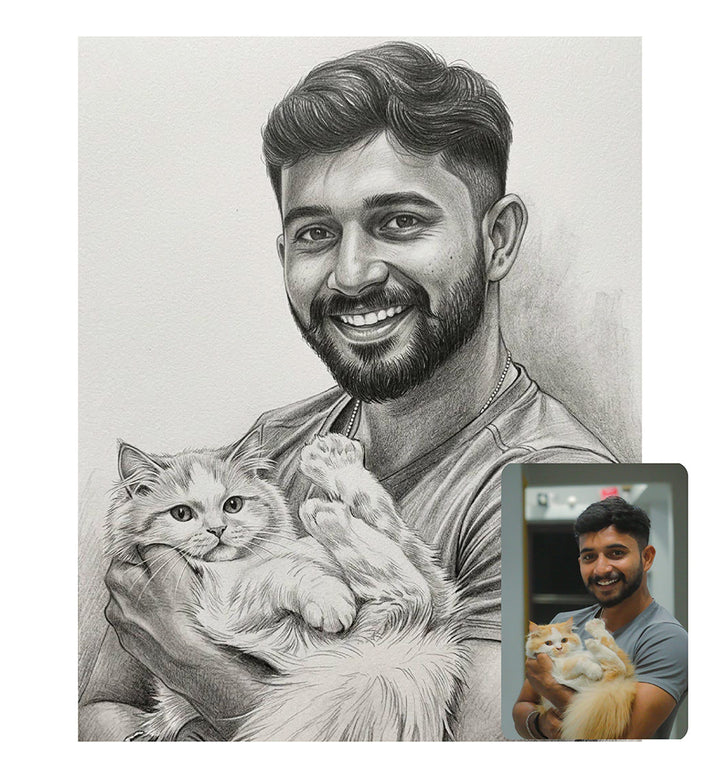 HAND DRAWN PENCIL PORTRAITS