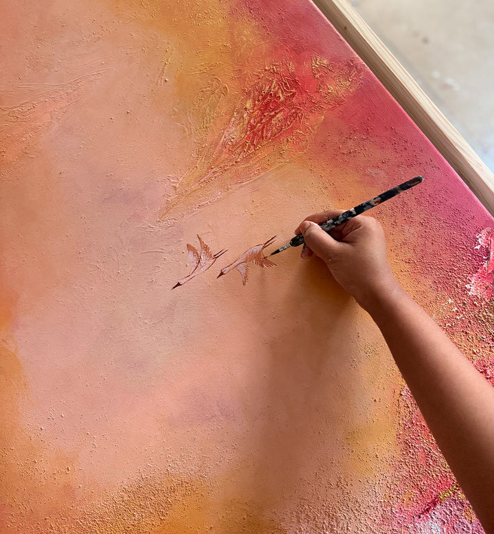 SKY IN BLOOM  , HANDMADE ARTWORKS