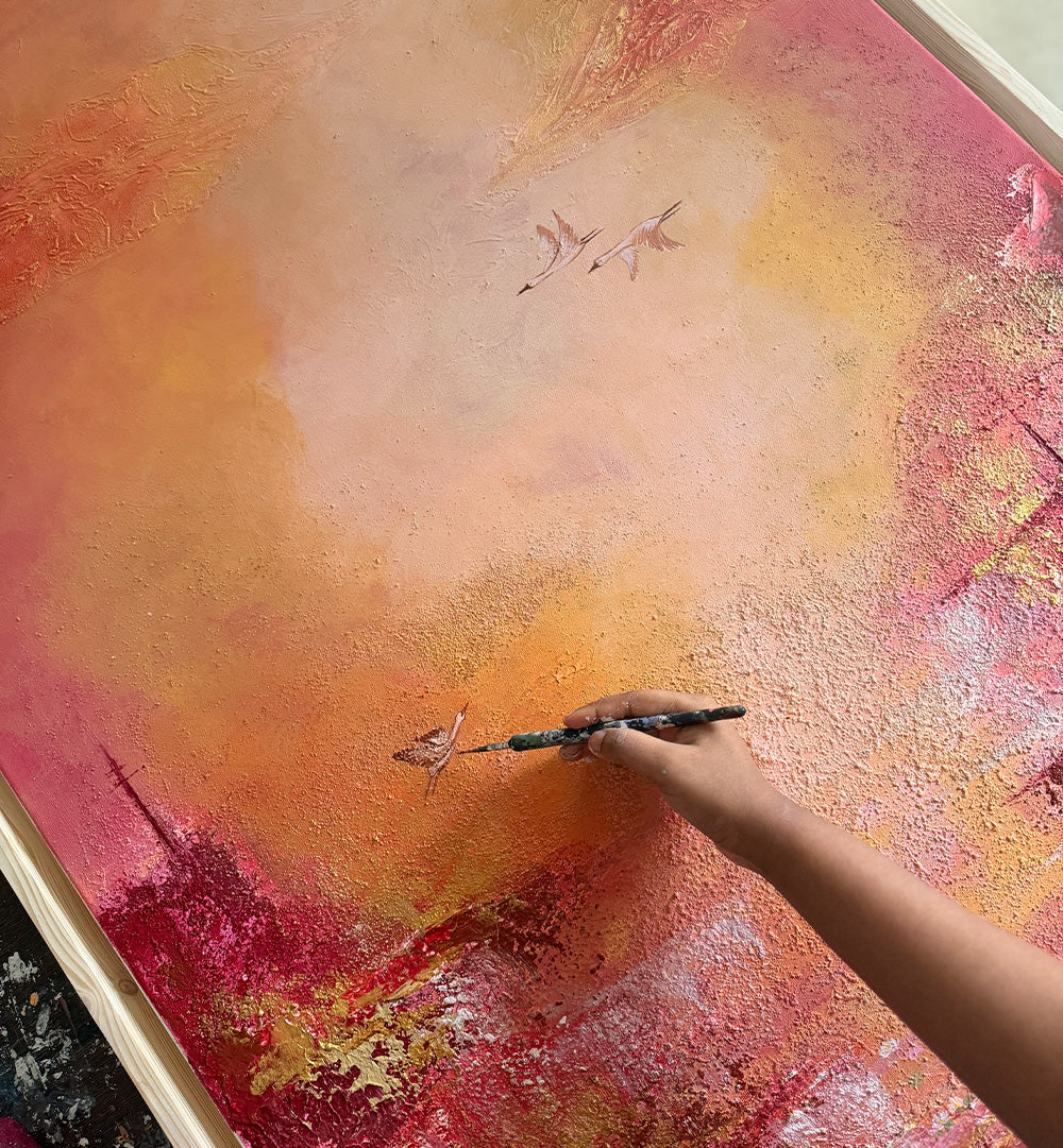 SKY IN BLOOM  , HANDMADE ARTWORKS