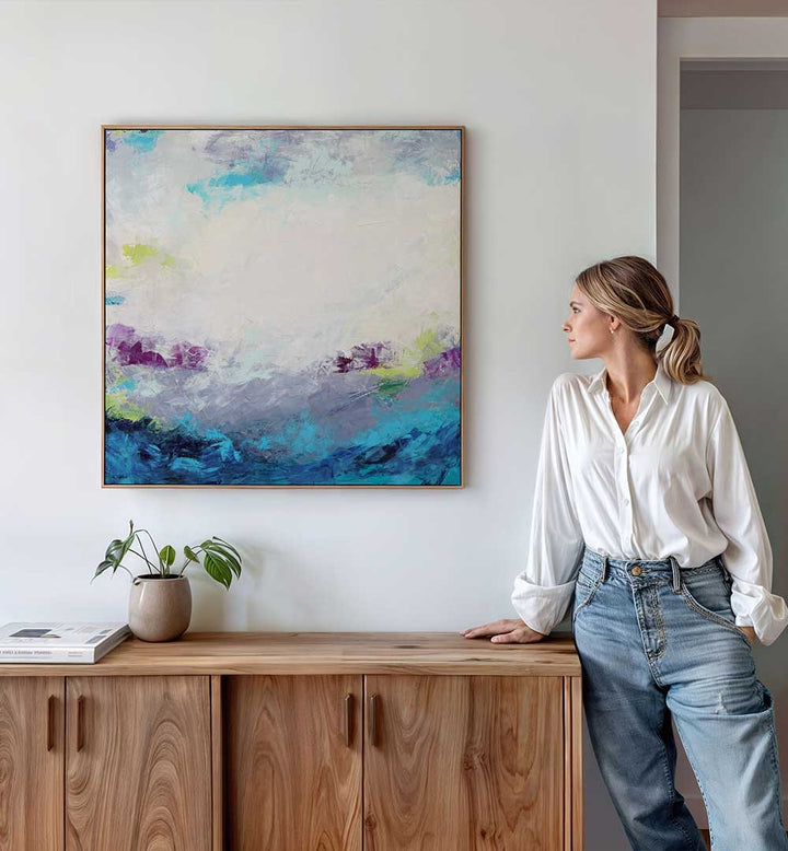 IMPRESSIONIST FLORAL ABSTRACT , ABSTRACT PAINTINGS