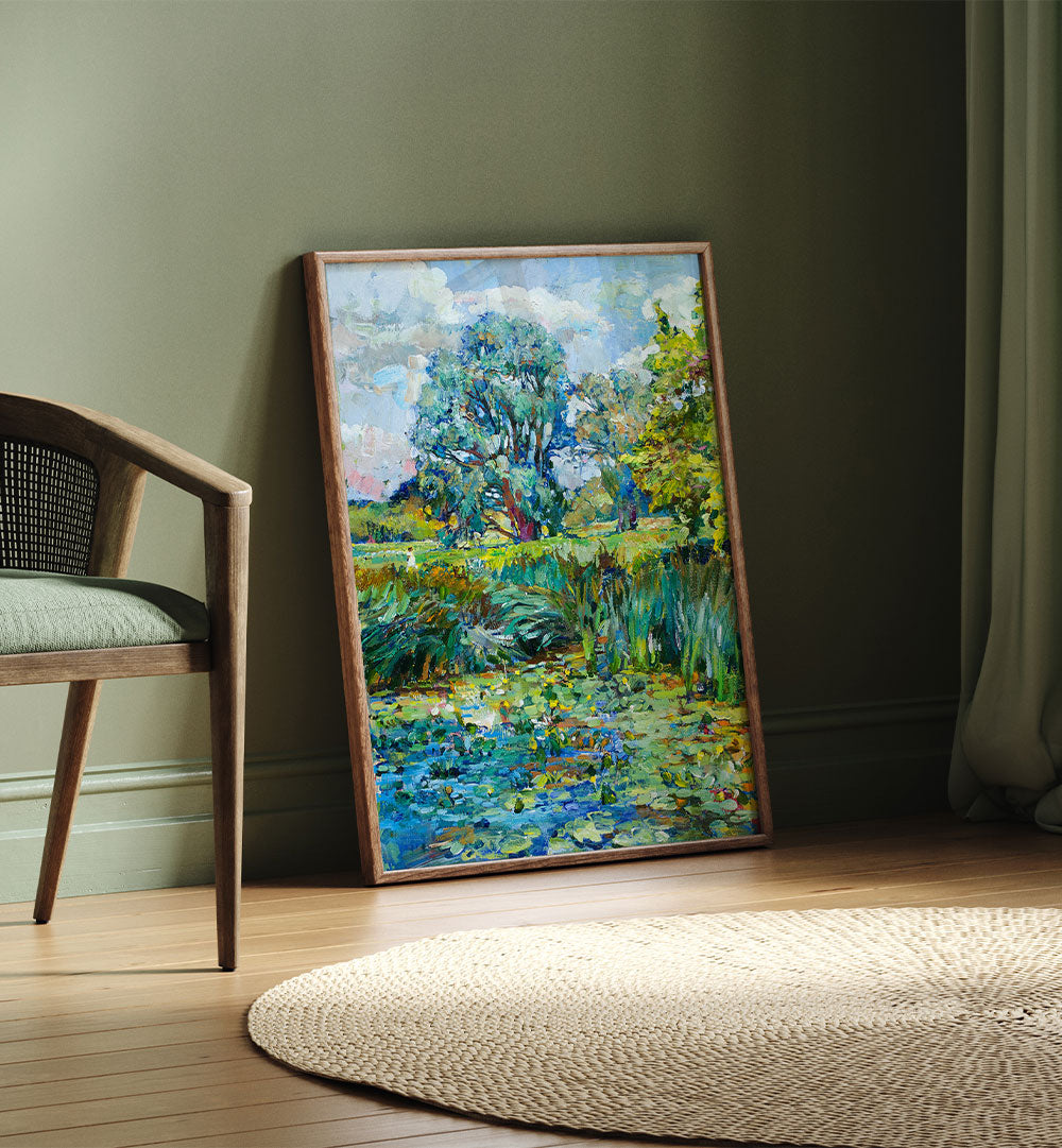 IMPRESSIONIST LILY POND