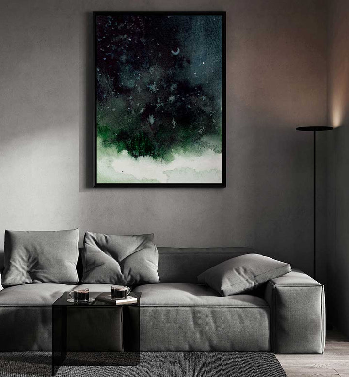 INDIAN LAKE NIGHT SKY , LANDSCAPE PAINTINGS