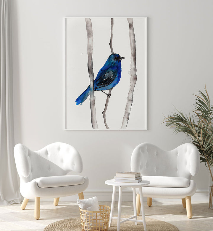 INDIGO BUNTING , ANIMAL PAINTINGS