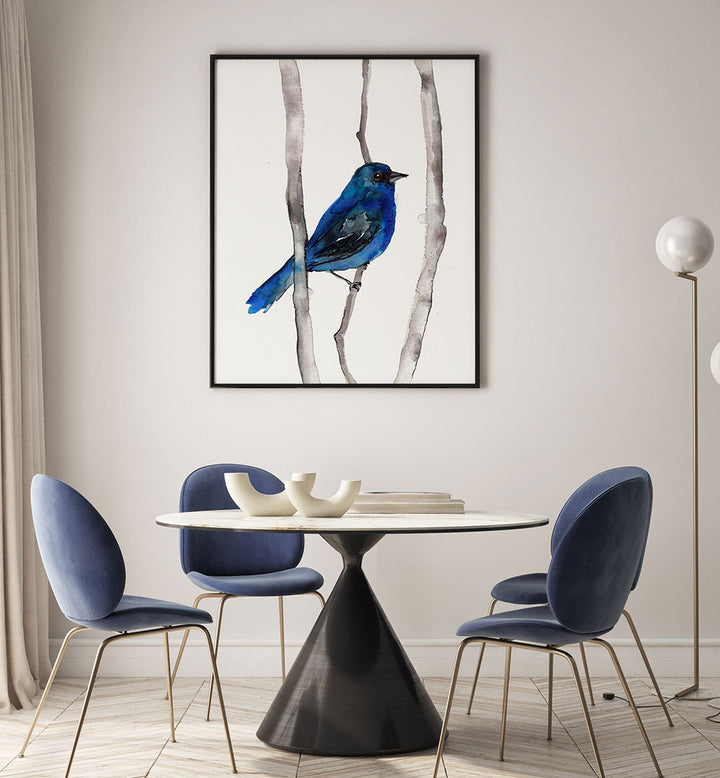 INDIGO BUNTING , ANIMAL PAINTINGS