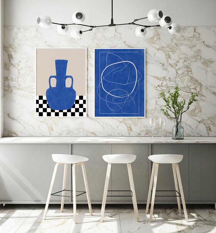 INDIGO ESSENCE , SET OF 2 PAINTINGS