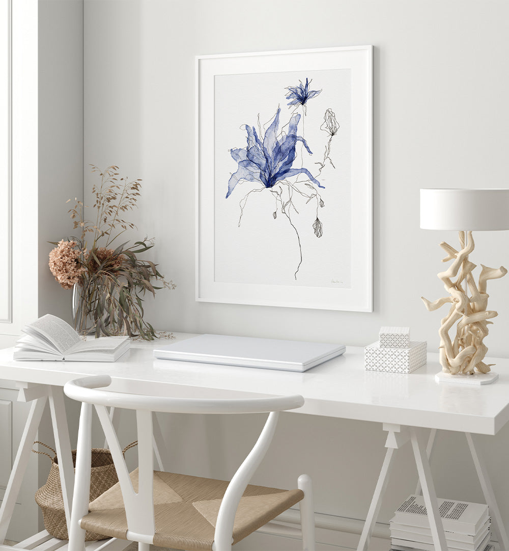 INDIGO WATERCOLOR FLORALS
