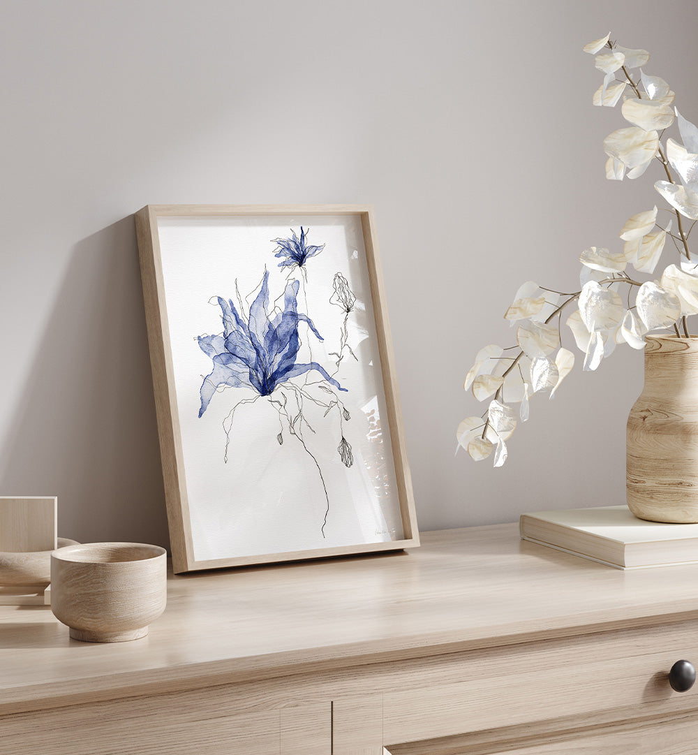 INDIGO WATERCOLOR FLORALS