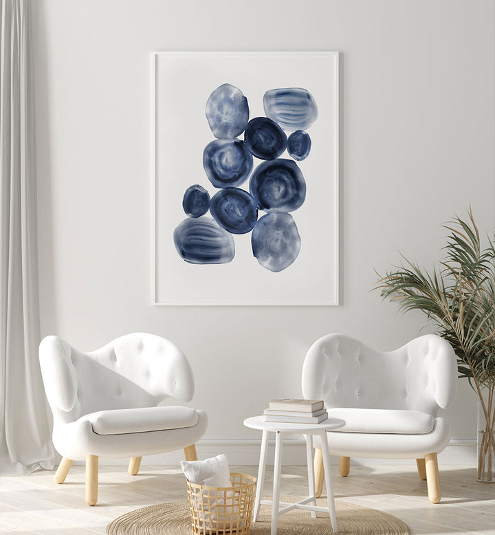 Stylish living room featuring INDIGOPOOLS, ABSTRACT PAINTINGS that elevate modern art aesthetics and inspire creativity.