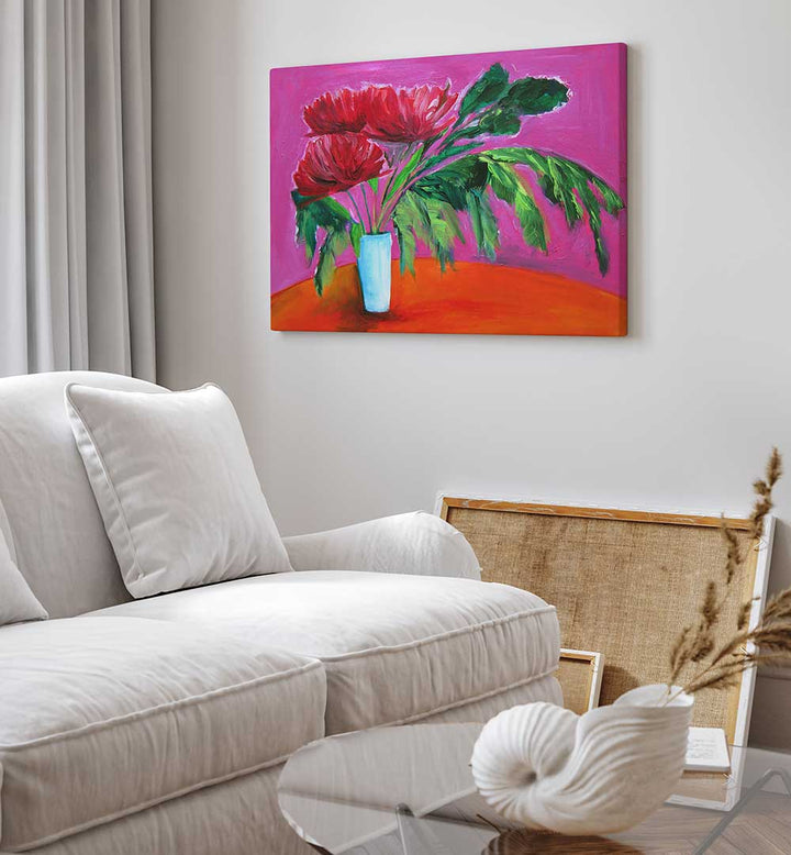 INES BOUQUET , FLORAL FLOWER PAINTINGS