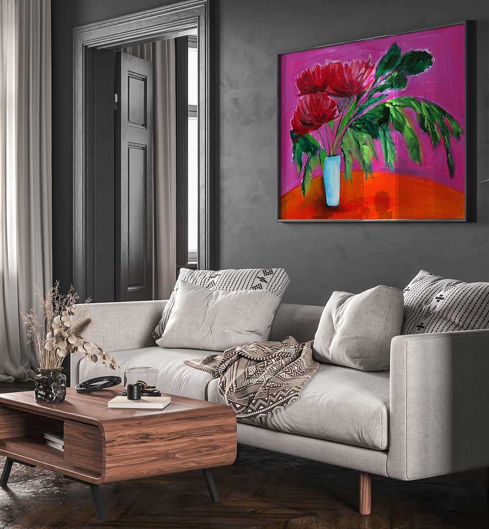 INES BOUQUET , FLORAL FLOWER PAINTINGS