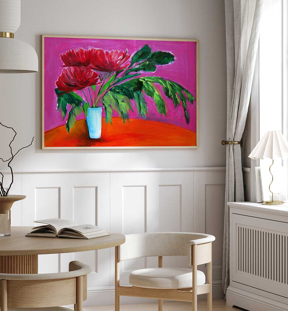 INES BOUQUET , FLORAL FLOWER PAINTINGS