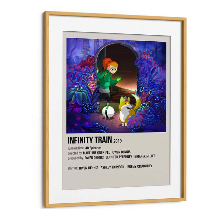 INFINITY TRAIN 2019 MOVIE POSTERS in Oak Wood Frame With Mount