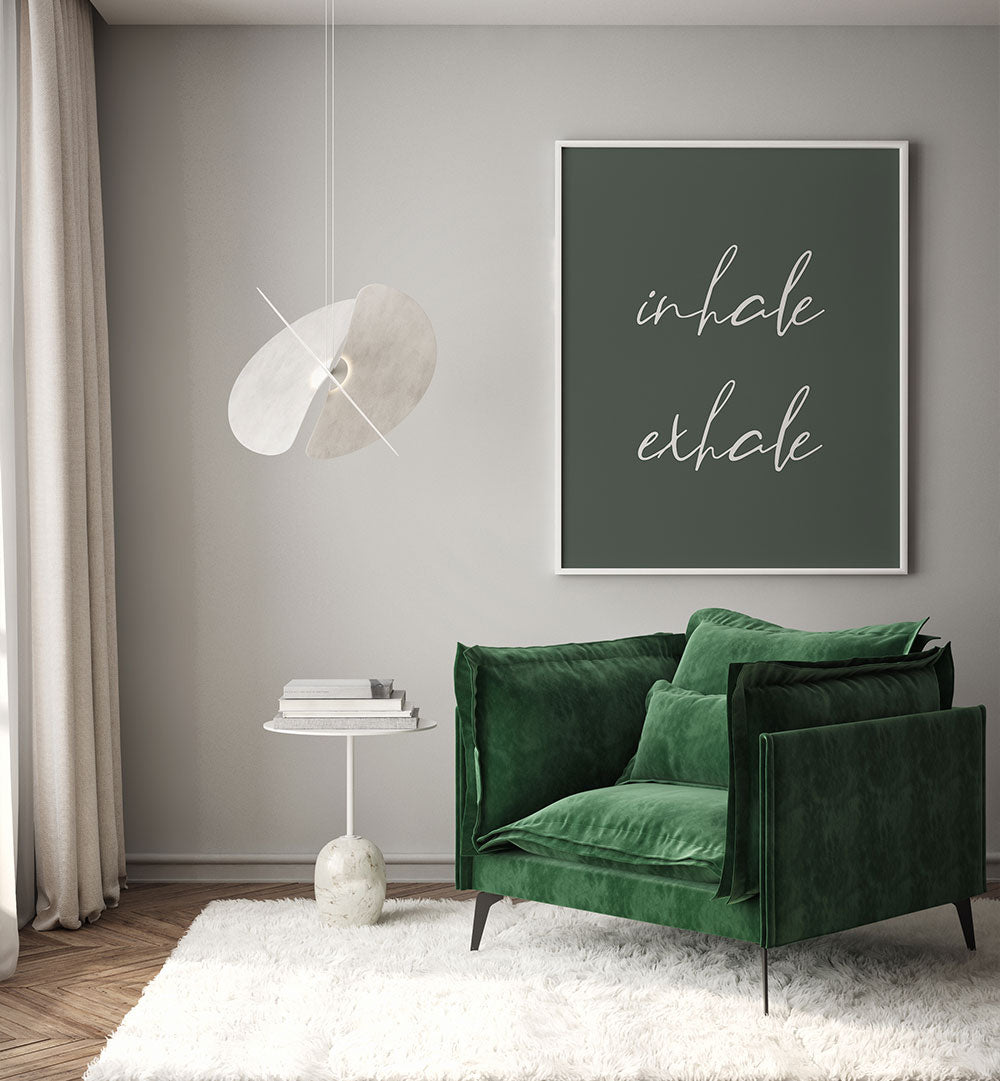 INHALE EXHALE II , QUOTES & TYPOGRAPHY POSTERS