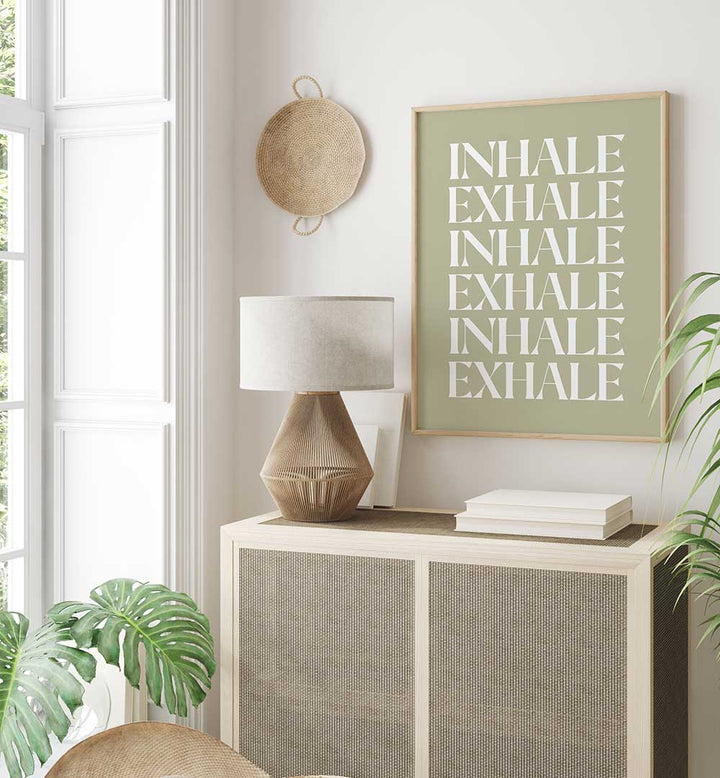 INHALE EXHALE IV , QUOTES & TYPOGRAPHY POSTERS