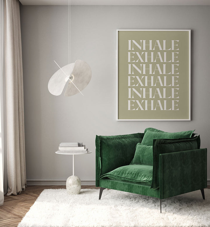 INHALE EXHALE IV , QUOTES & TYPOGRAPHY POSTERS