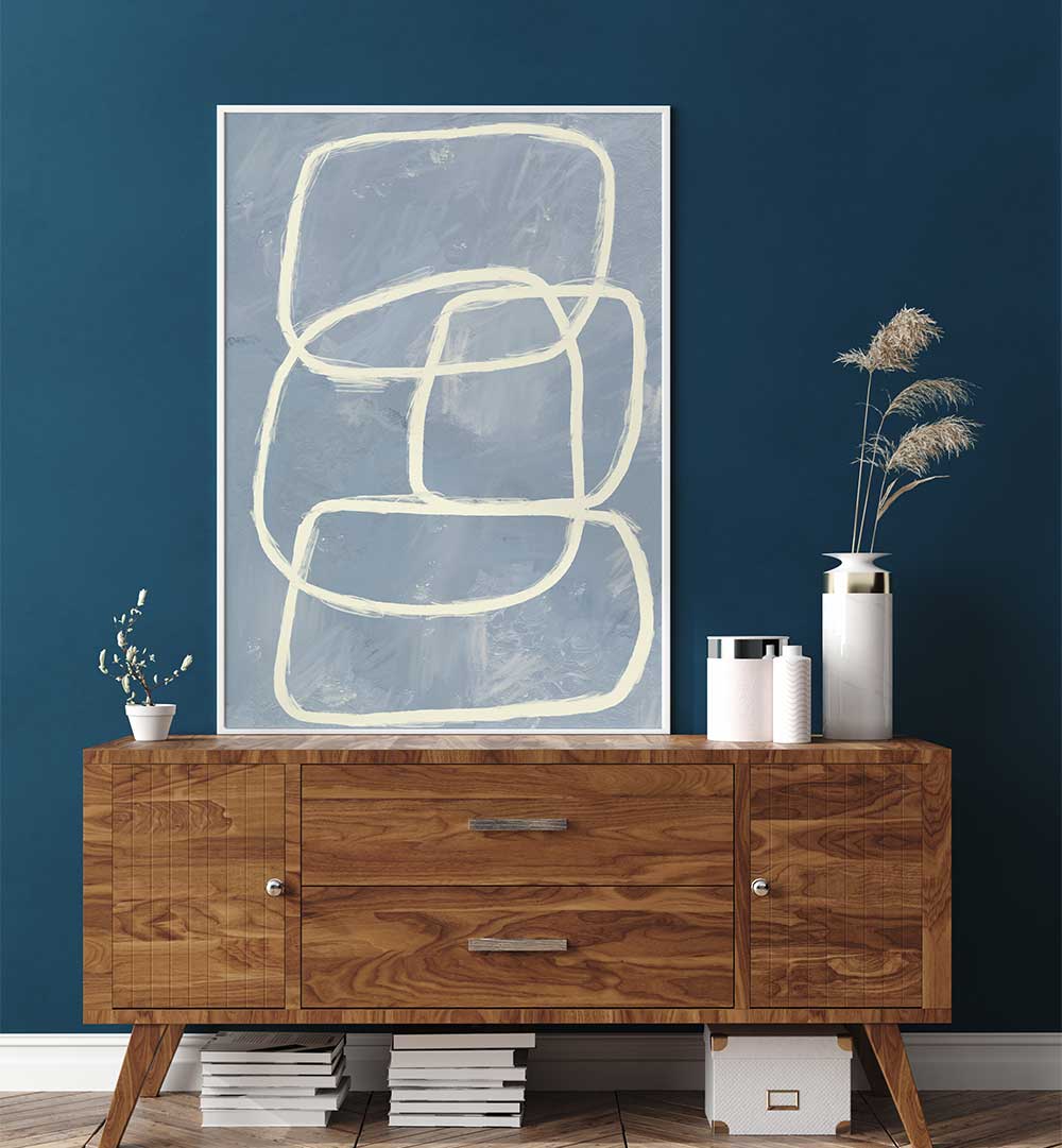 INTERWOVEN LINES , ABSTRACT PAINTINGS