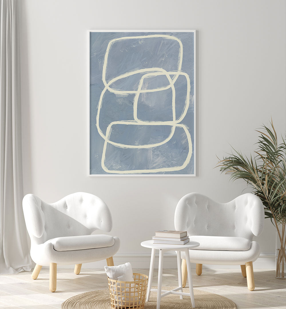 INTERWOVEN LINES , ABSTRACT PAINTINGS